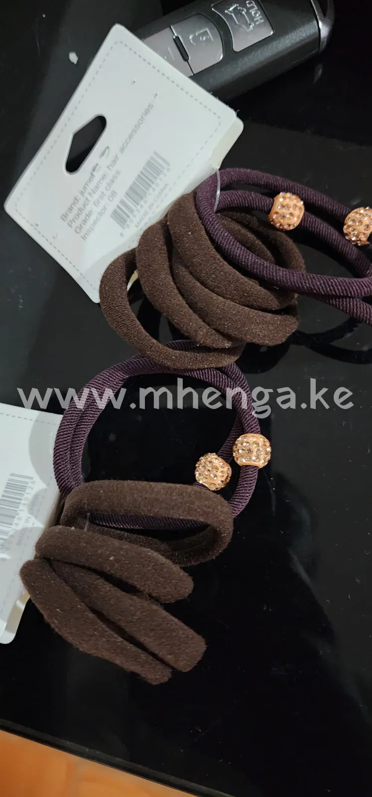 Ladies hairbands shiny bow