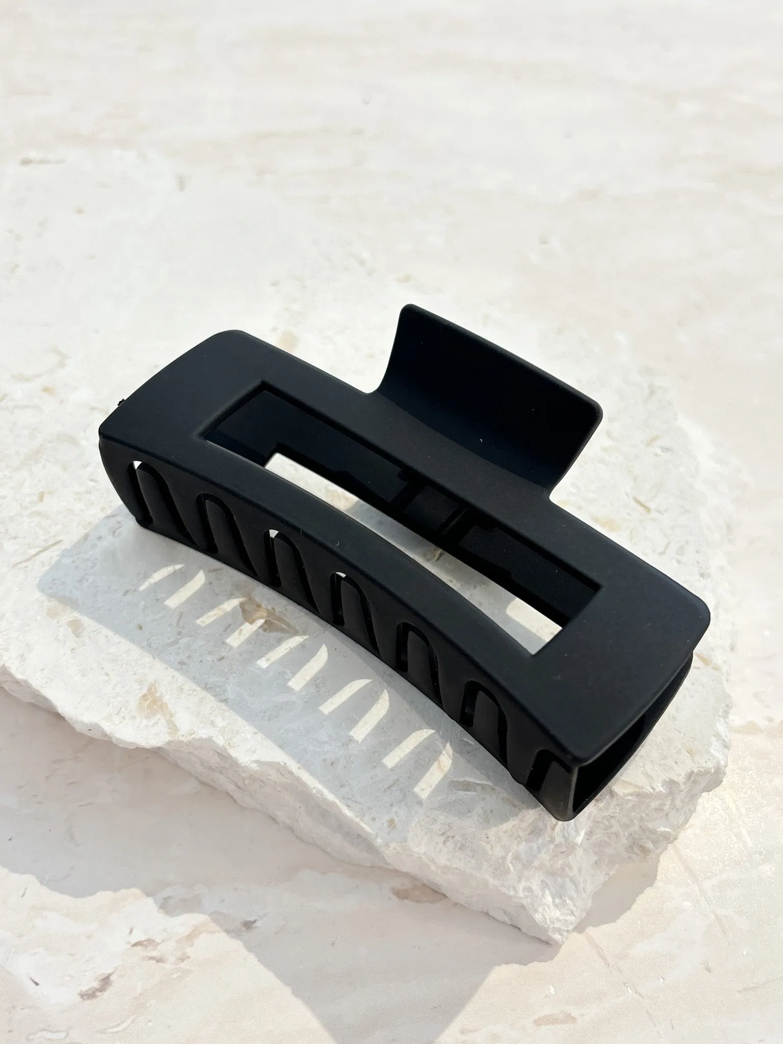 Large Matte Rectangular Claw Clip (6col)