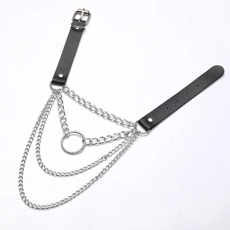 Layered Chain necklace choker collar