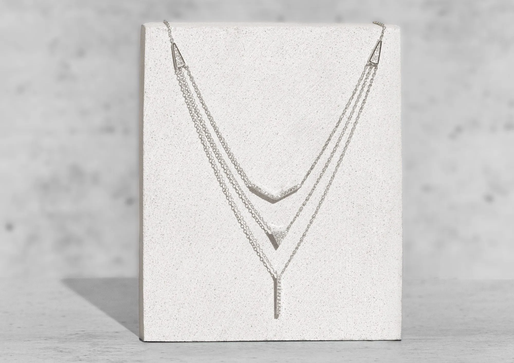 Layered Trigon Necklace