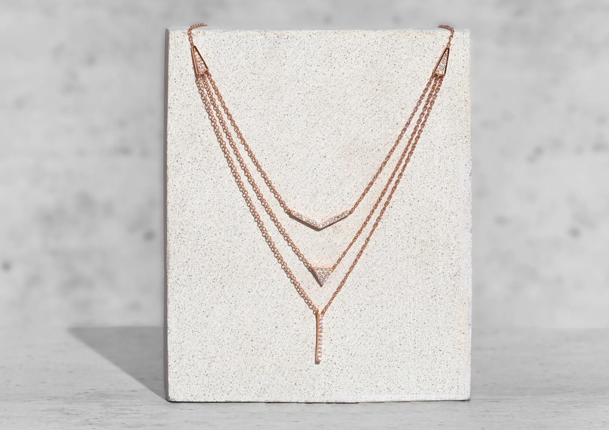 Layered Trigon Necklace