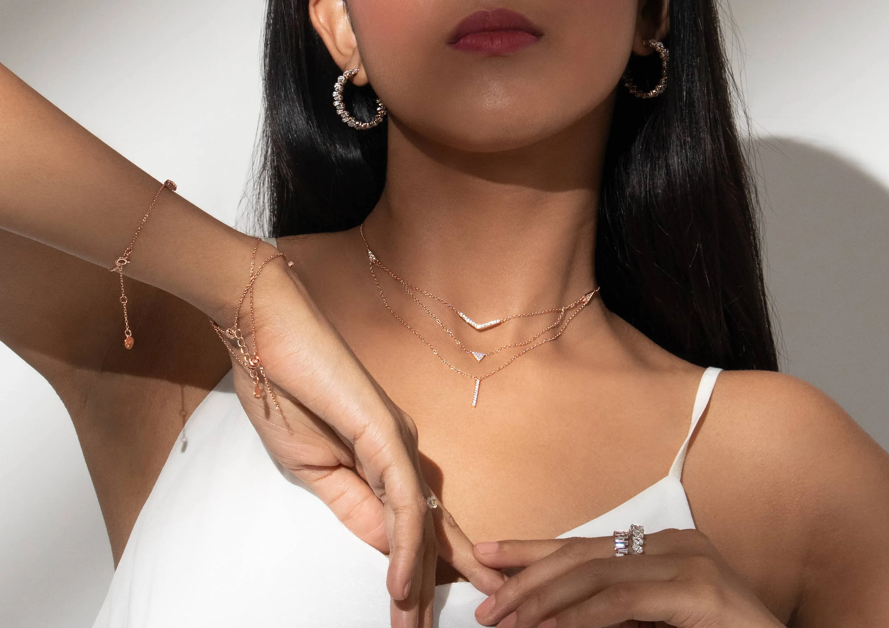Layered Trigon Necklace