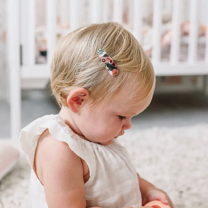 Little Brooklyn Floral Baby Hair Clip Set