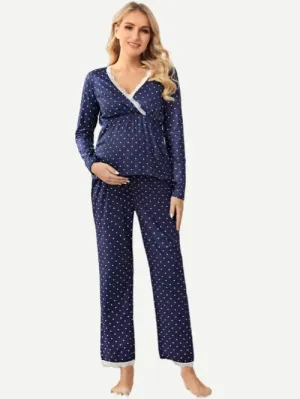 Long Sleeve Nursing Breastfeeding Maternity Clothes Wholesale Pajama