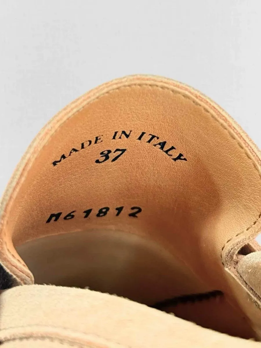 LORO PIANA Summer Charms Walk Saffron Tea Slip-ons 37