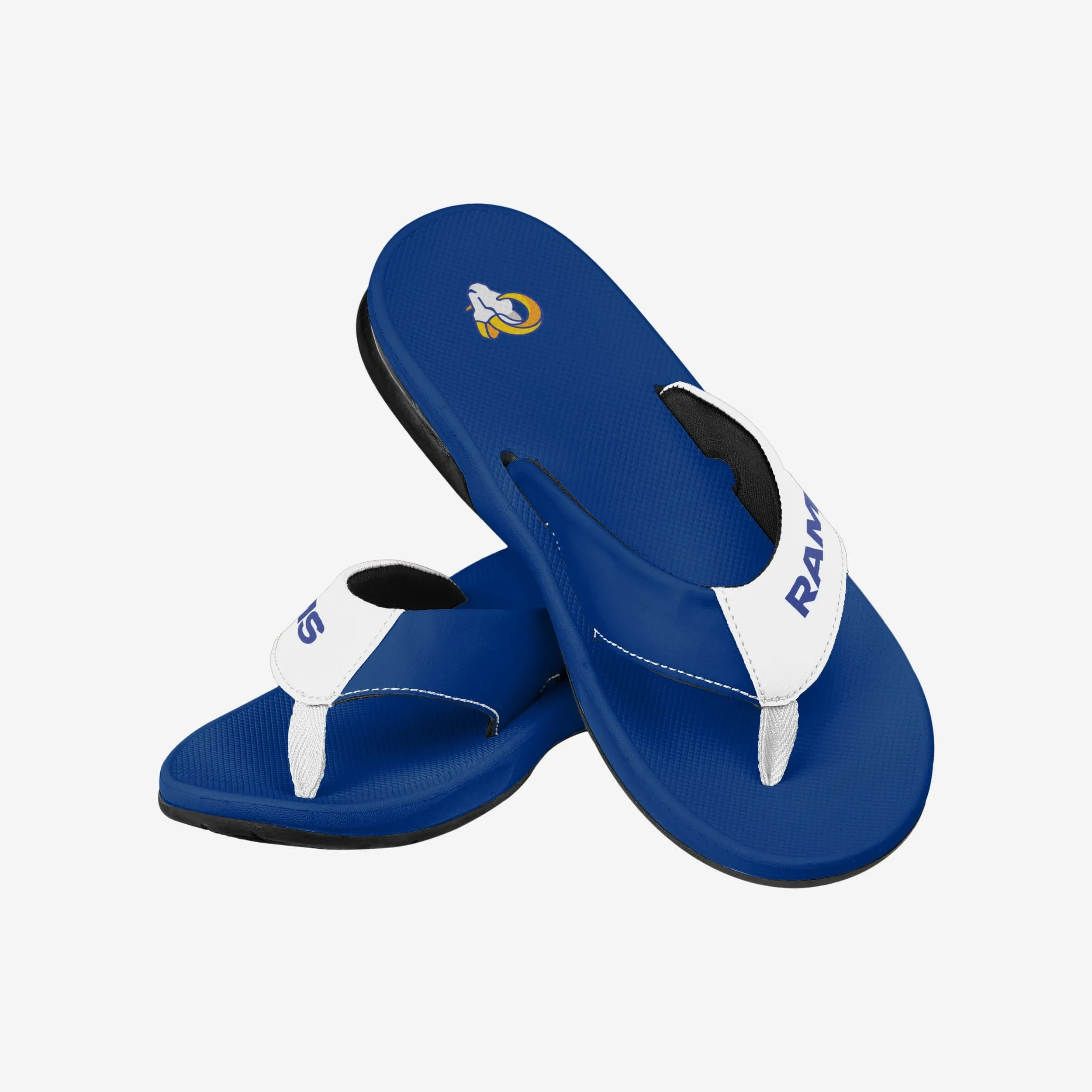 Los Angeles Rams Team Color Contour Flip Flop