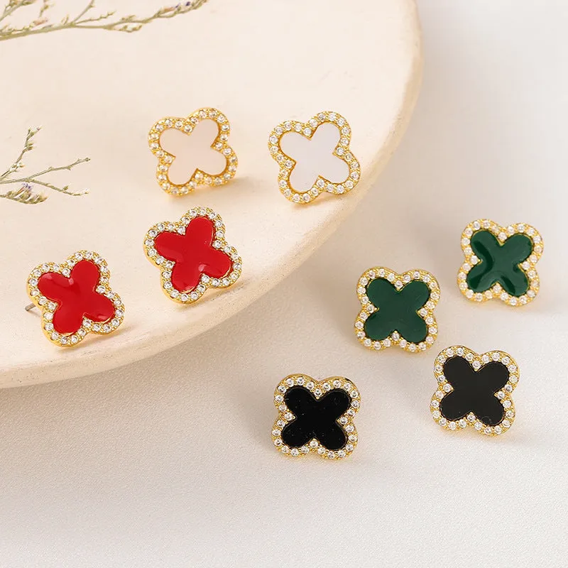 Lucky Clover Necklaces&Earrings