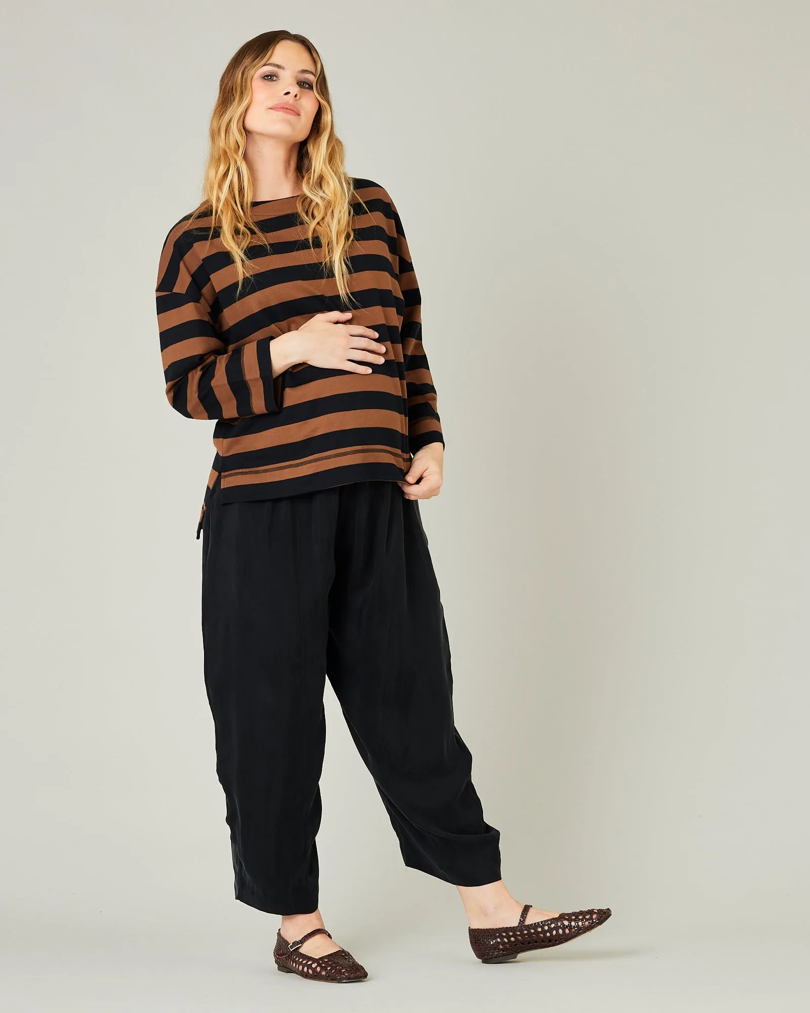 Mabel Cupro Trouser - Black