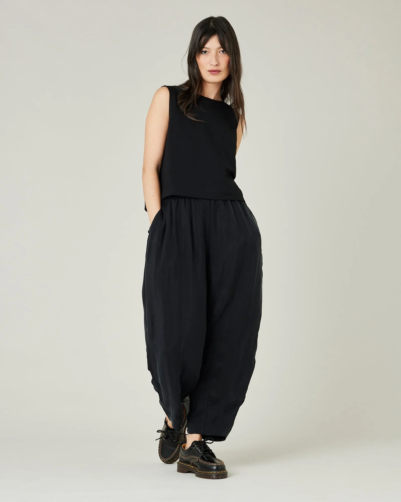 Mabel Cupro Trouser - Black