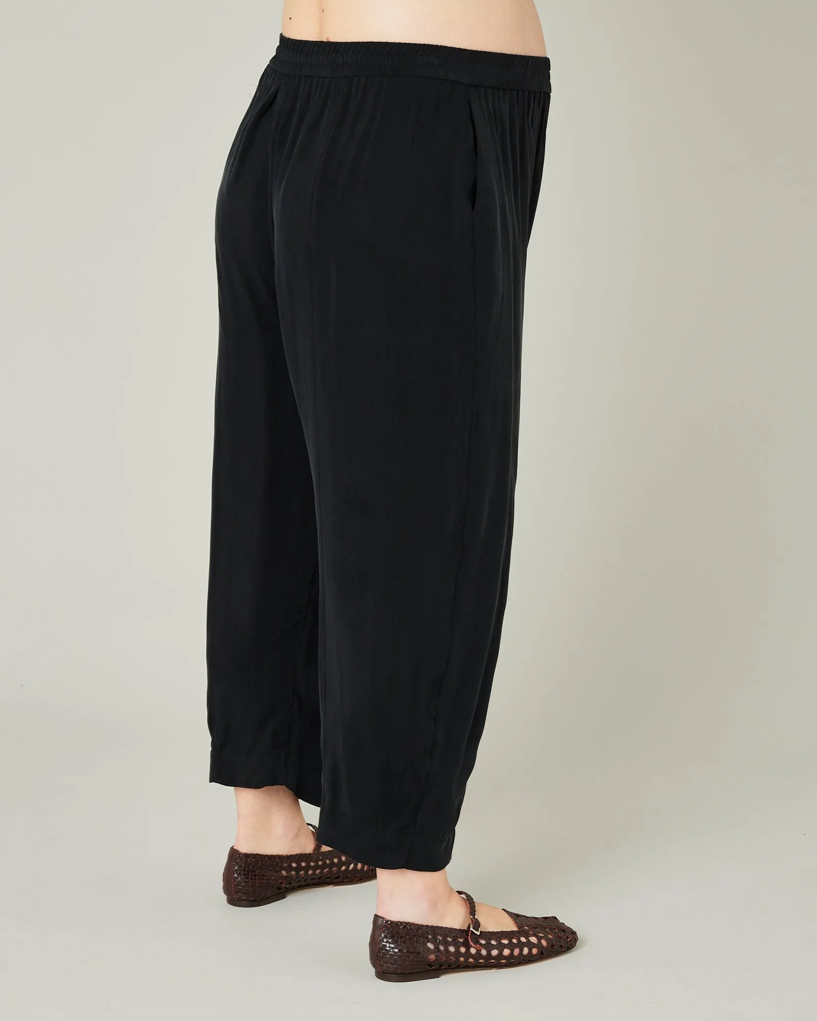 Mabel Cupro Trouser - Black