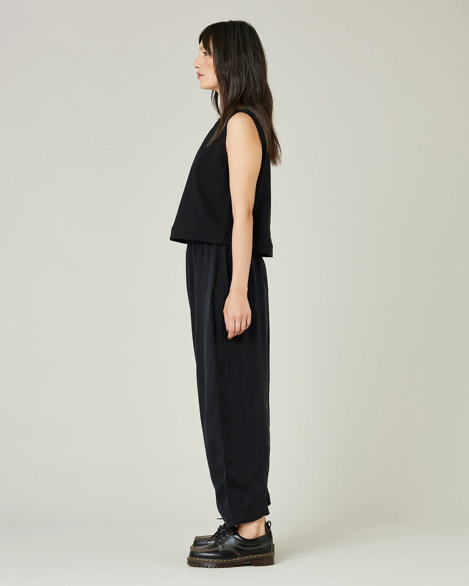 Mabel Cupro Trouser - Black