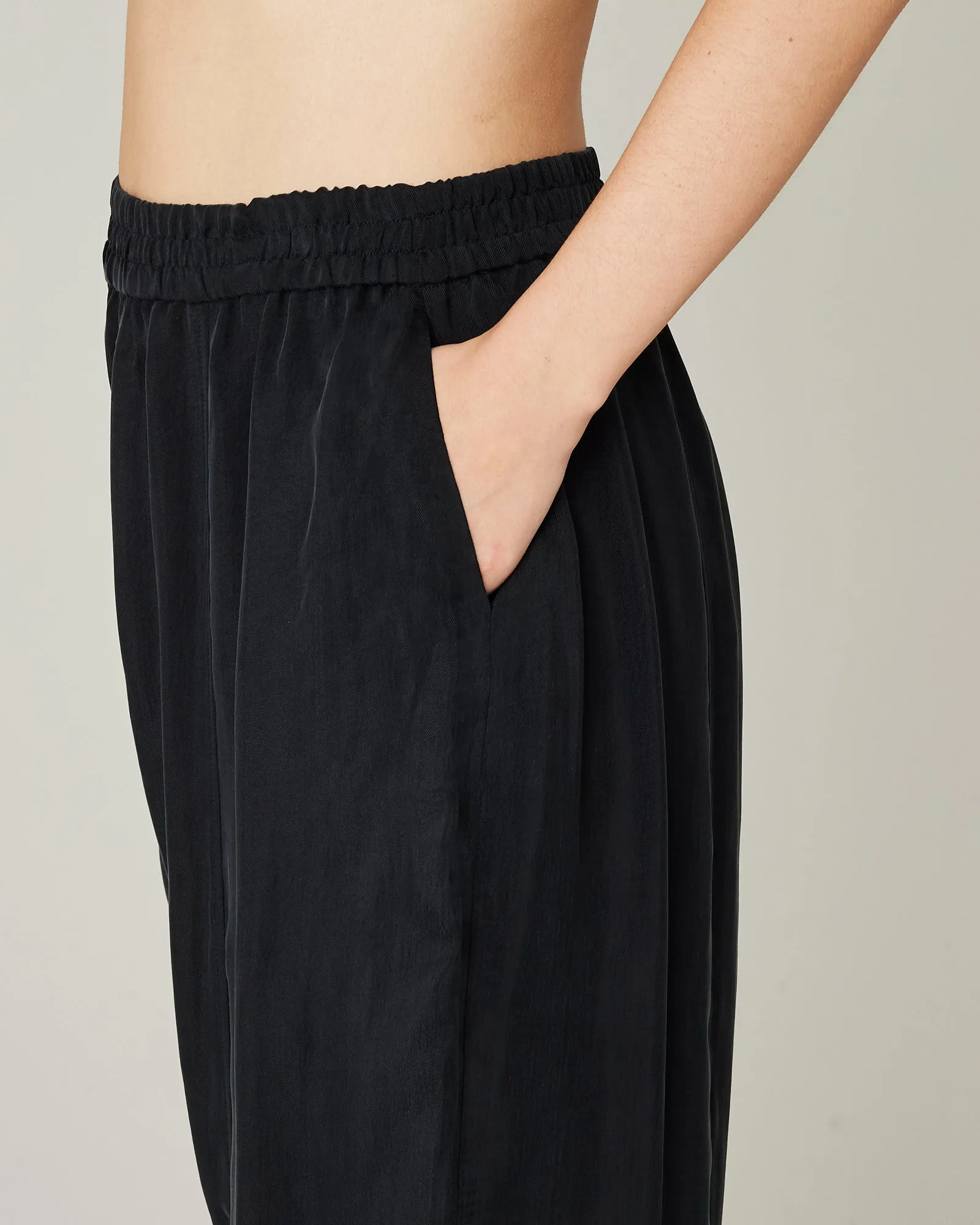 Mabel Cupro Trouser - Black