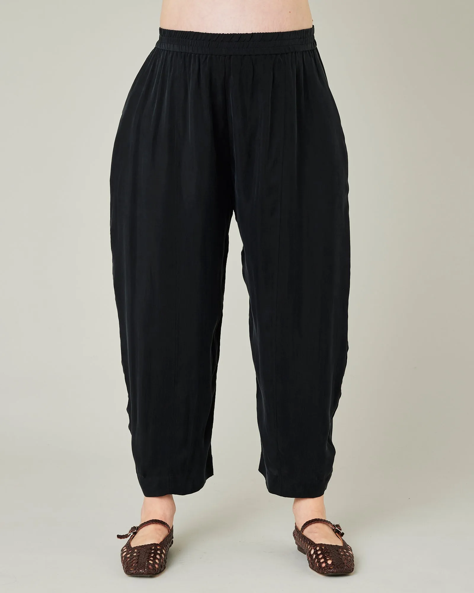 Mabel Cupro Trouser - Black