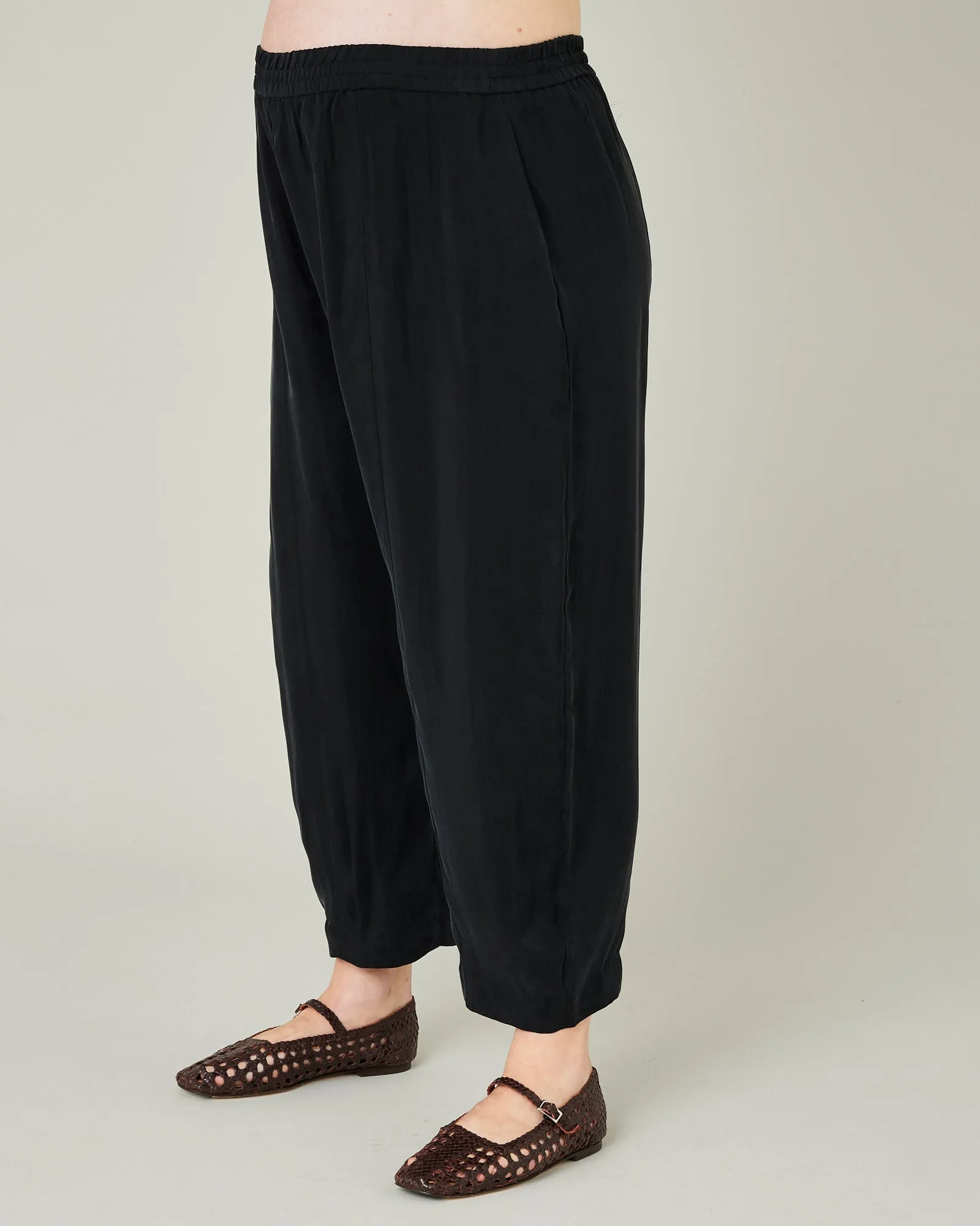 Mabel Cupro Trouser - Black