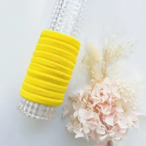 MANGO JELLY Metal Free Hair ties (4.5cm) - School Colour Yellow 10P - Three Pack