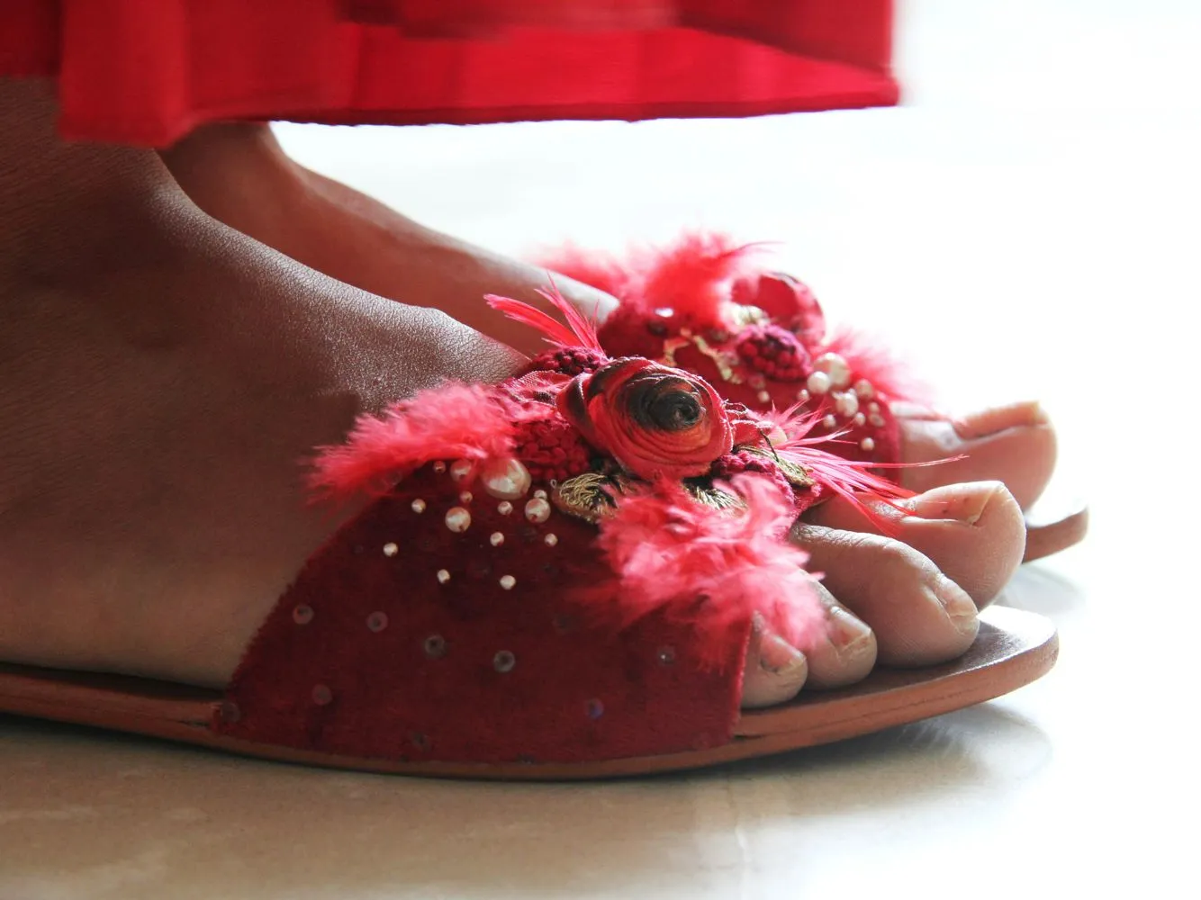 Marsala Rose Slip-On