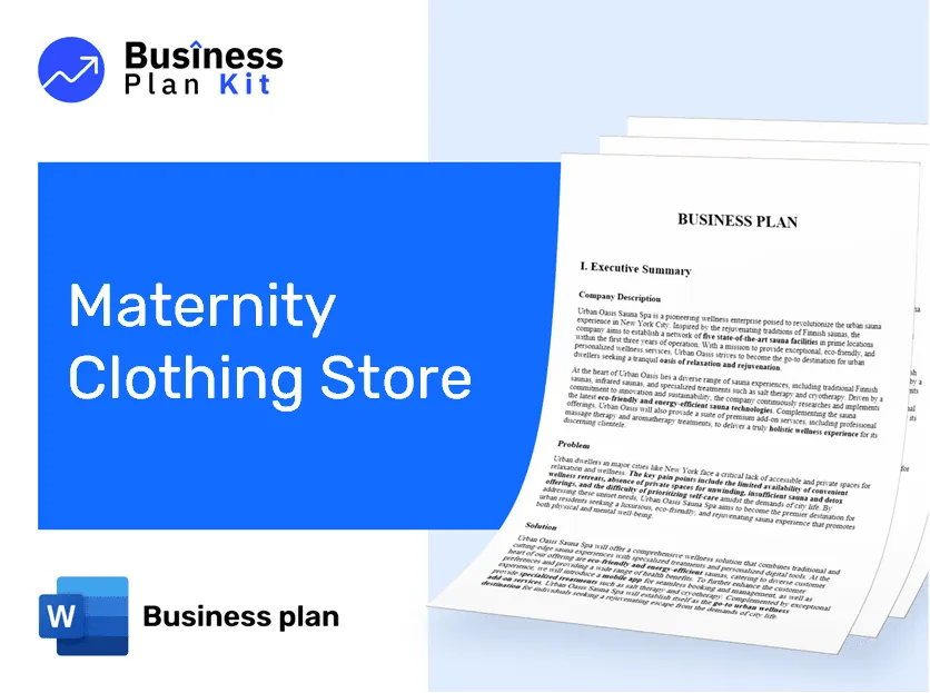 Maternity Clothing Store Business Plan Example