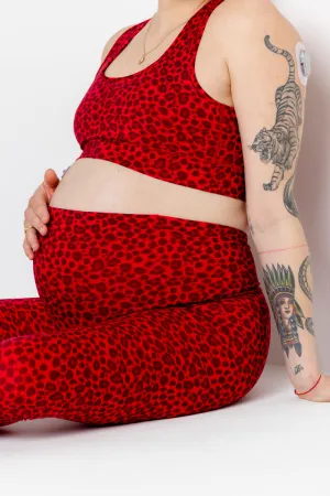Maternity Leggings Leo Red