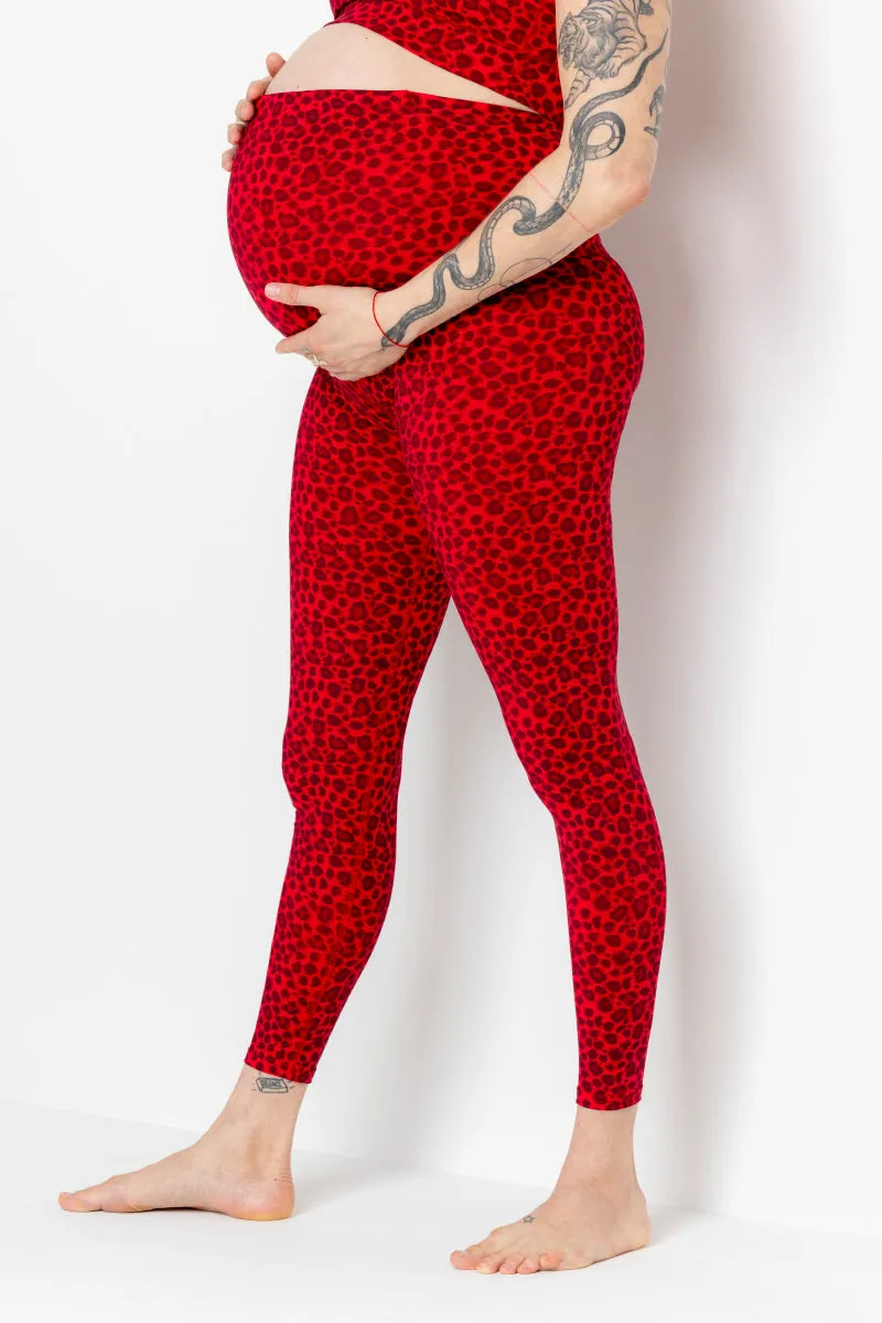 Maternity Leggings Leo Red