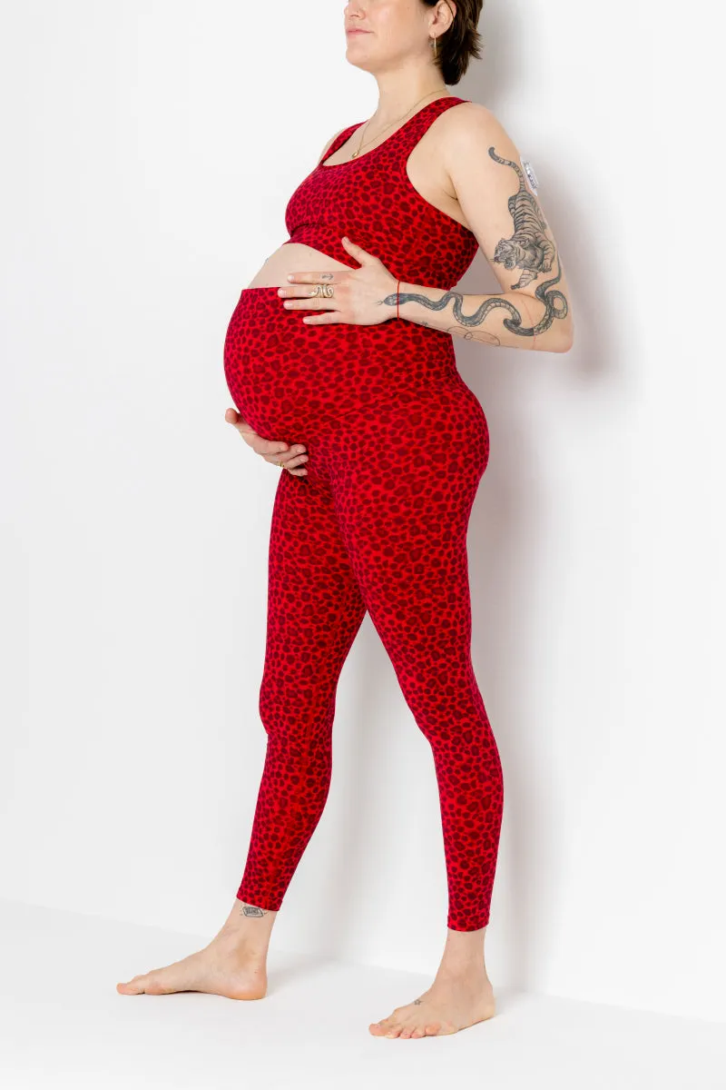 Maternity Leggings Leo Red
