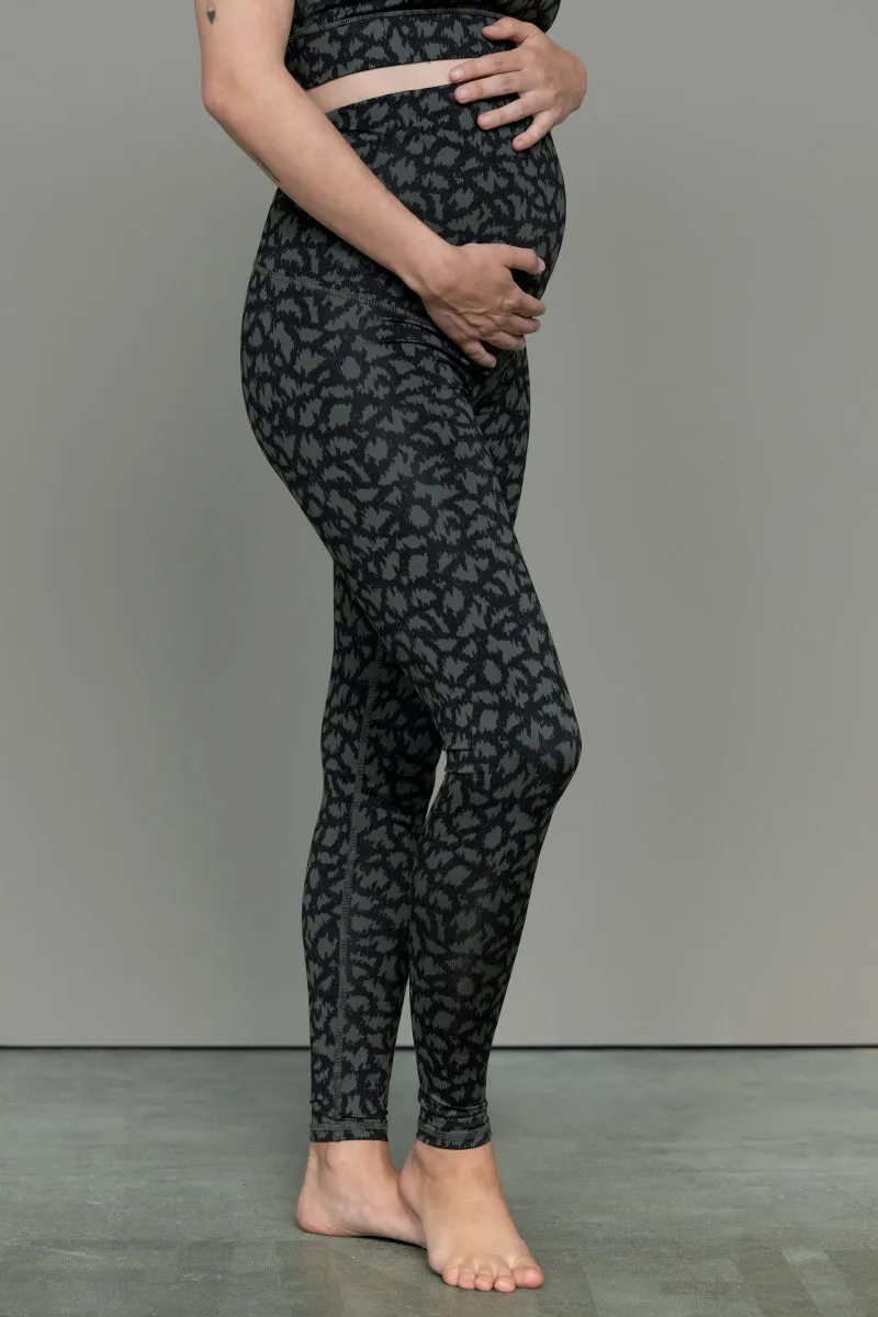 Maternity Leggings Safari Pine