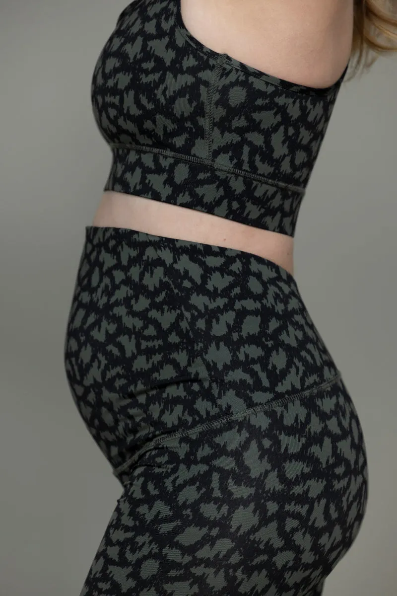 Maternity Leggings Safari Pine