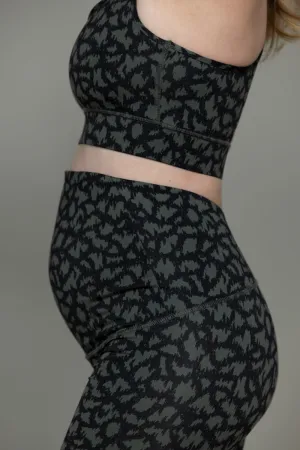 Maternity Leggings Safari Pine