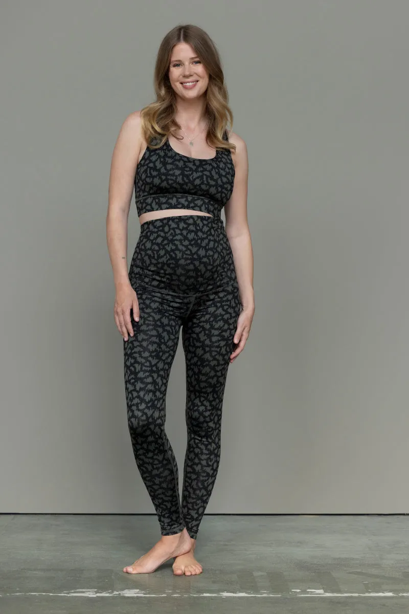 Maternity Leggings Safari Pine