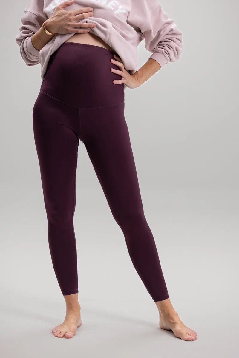 Maternity Leggings Wine