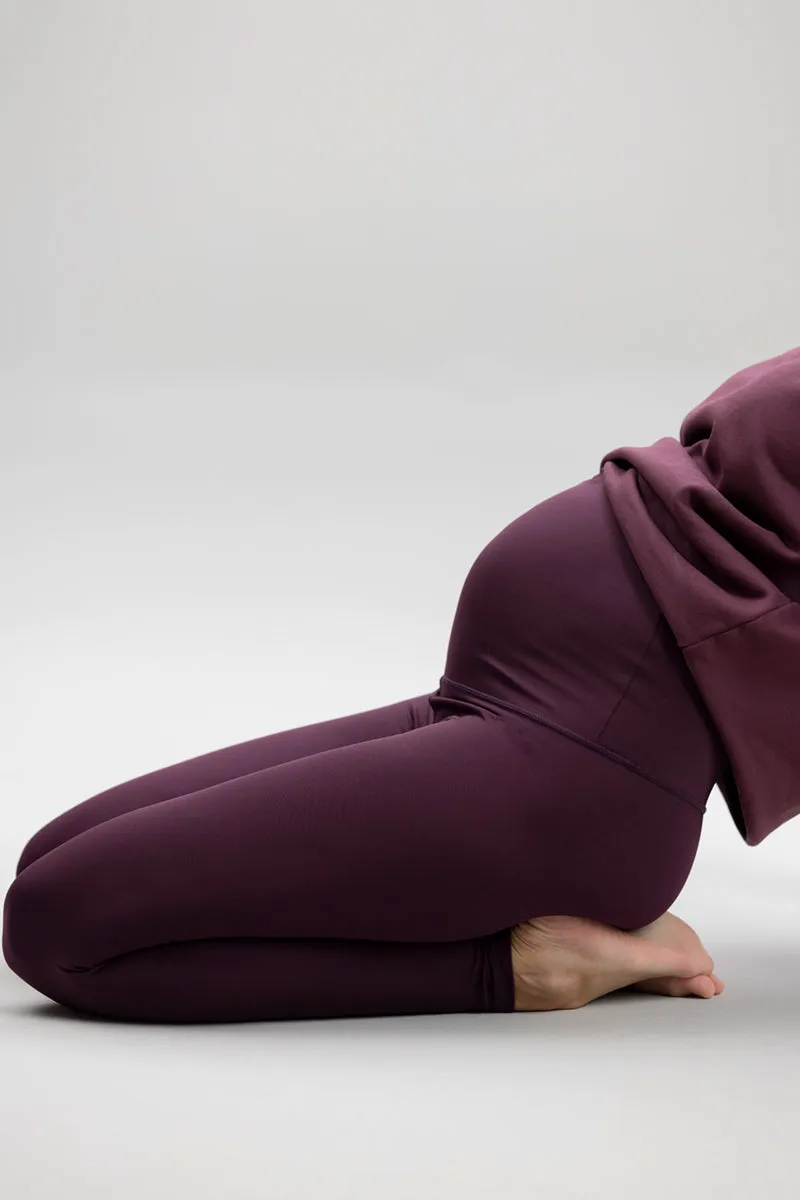 Maternity Leggings Wine