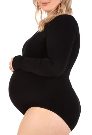 Maternity Long Sleeve Bamboo Bodysuit