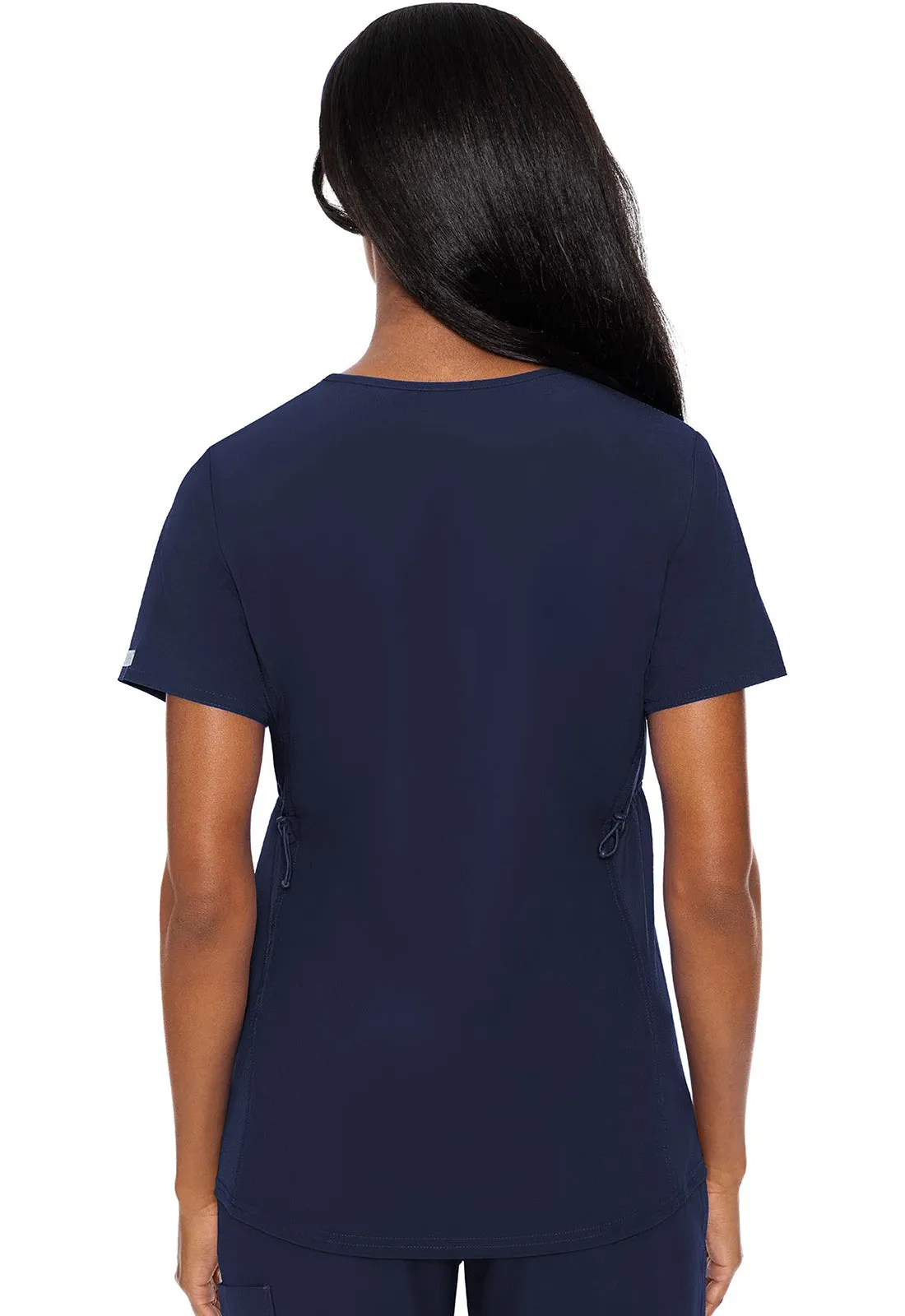 Maternity MC8459 Maternity V-Neck Top Navy