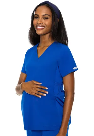 Maternity MC8459 Maternity V-Neck Top Royal