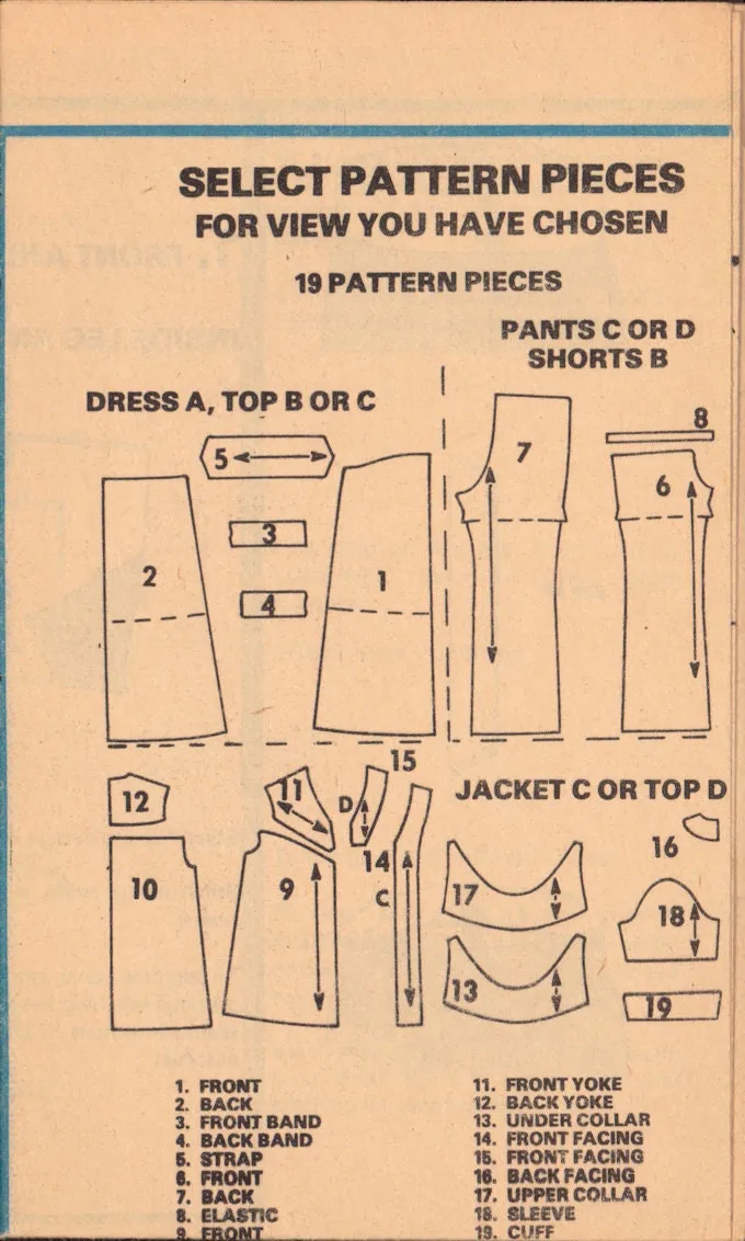 McCall's 5545 Maternity Dress or Tops, Jacket and Pants or Shorts, Size 14, Cut, Incomplete