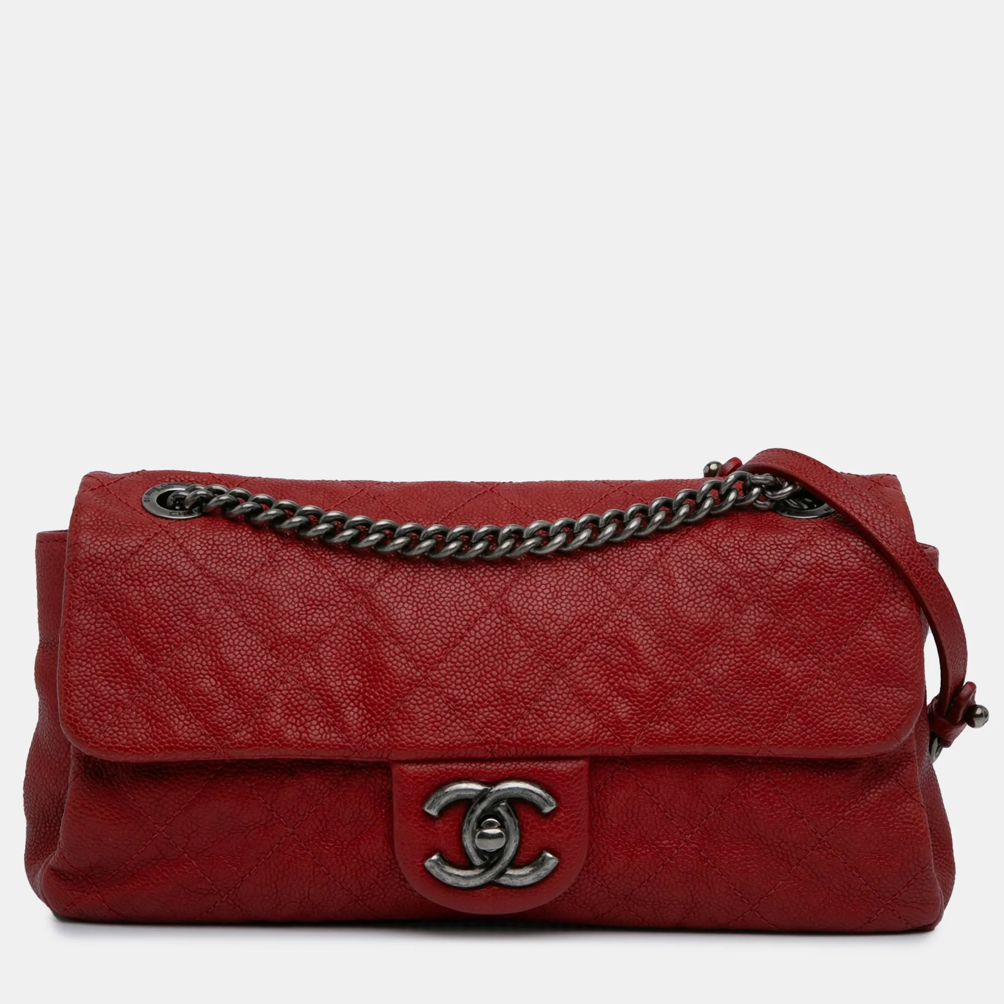 Medium Quilted Caviar Easy Flap