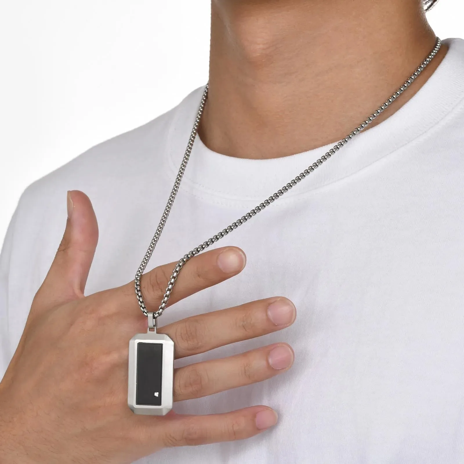 Men's Dog Tag Pendant Necklaces