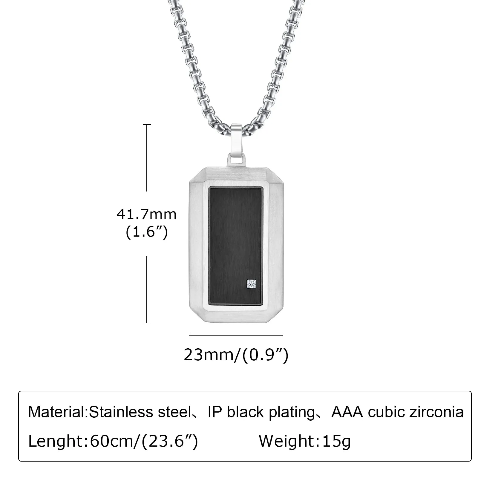Men's Dog Tag Pendant Necklaces