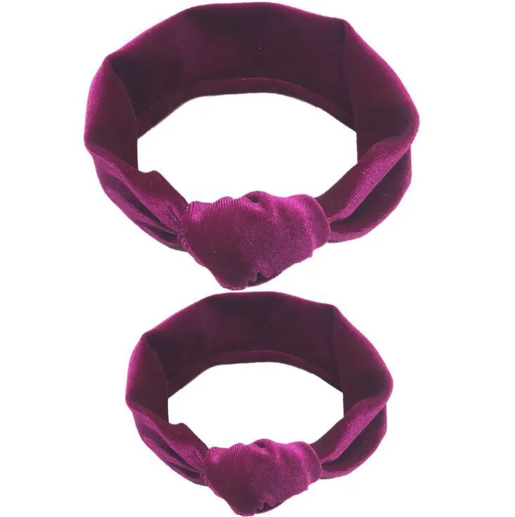 Modern  Mother & Baby Headbands Kids Girl Bow With Rabbit ear Print Floral Hair Bands Parent-Child Hair Accessories
