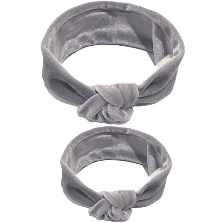 Modern  Mother & Baby Headbands Kids Girl Bow With Rabbit ear Print Floral Hair Bands Parent-Child Hair Accessories