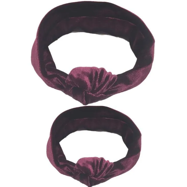 Modern  Mother & Baby Headbands Kids Girl Bow With Rabbit ear Print Floral Hair Bands Parent-Child Hair Accessories