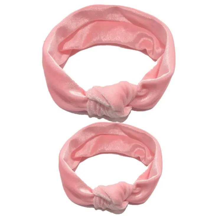 Modern  Mother & Baby Headbands Kids Girl Bow With Rabbit ear Print Floral Hair Bands Parent-Child Hair Accessories
