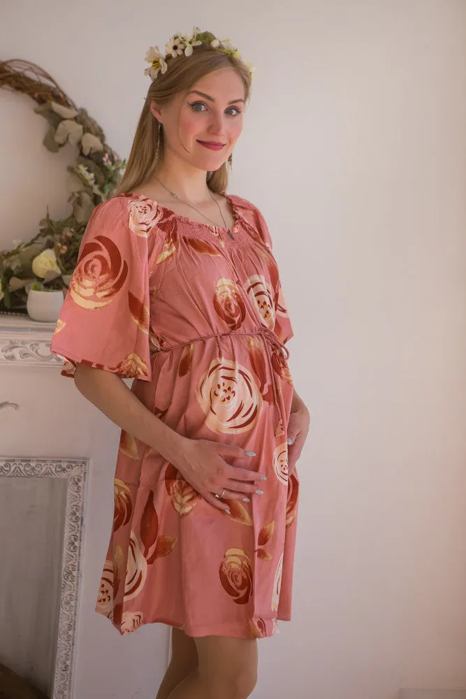 Mommies in Rosegold Shift Dresses