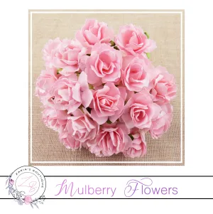 Mulberry Paper Flowers ~ Wild Rose ~ 30mm ~ Pale Pink