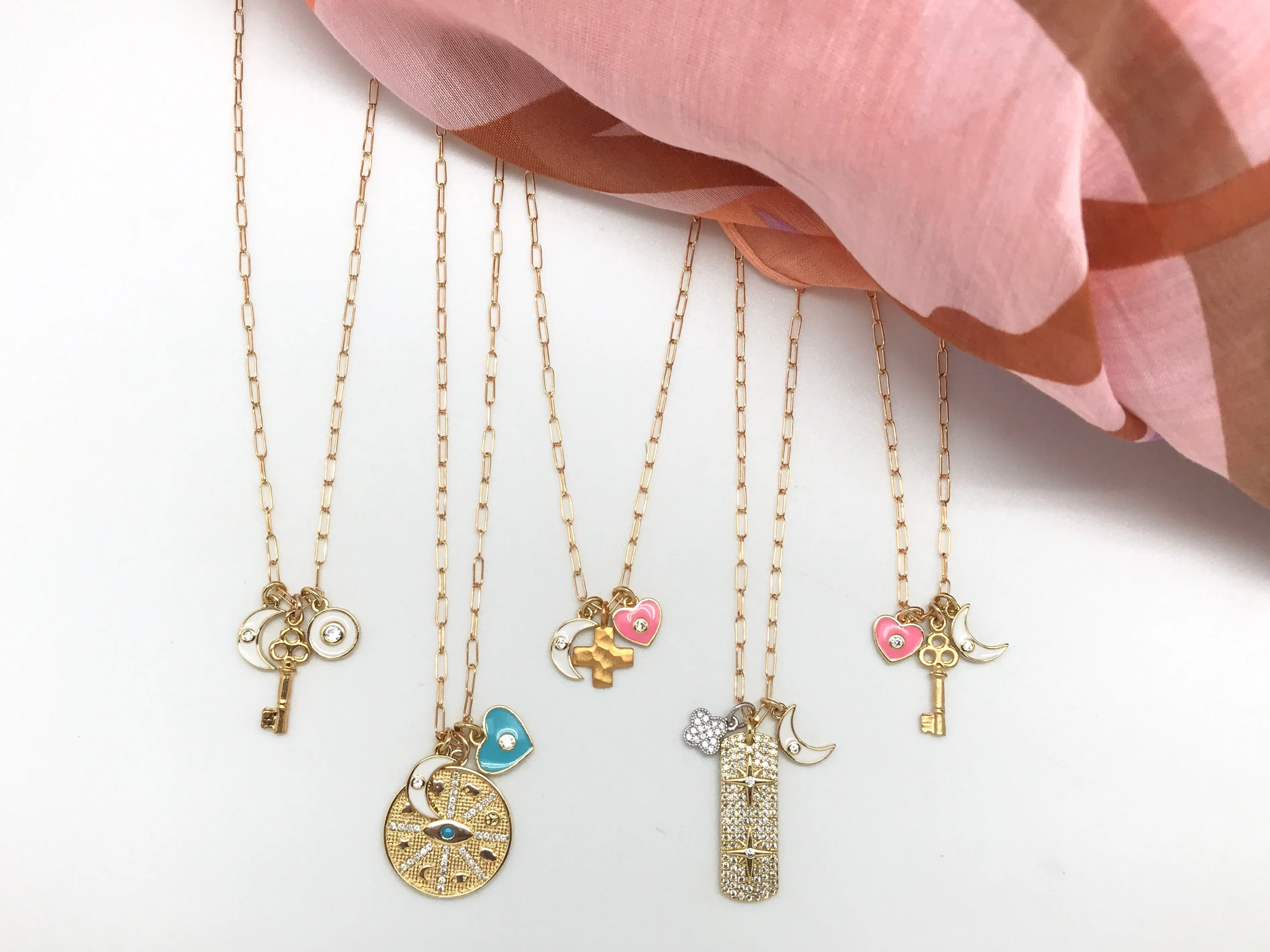 Multi Charm Necklaces