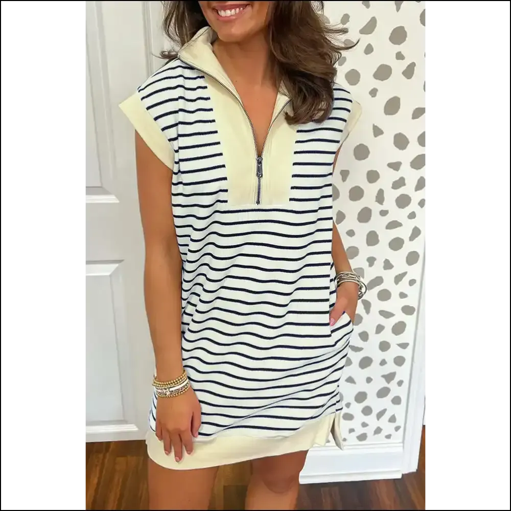 Navy Blue Striped Dress: Dangerously Cute, ! 💙 Needful Things
