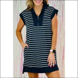 Navy Blue Striped Dress: Dangerously Cute, ! 💙 Needful Things