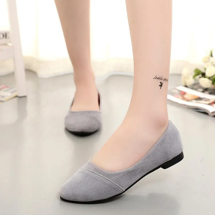new flat single shoes female  work shoes round head women's shoes