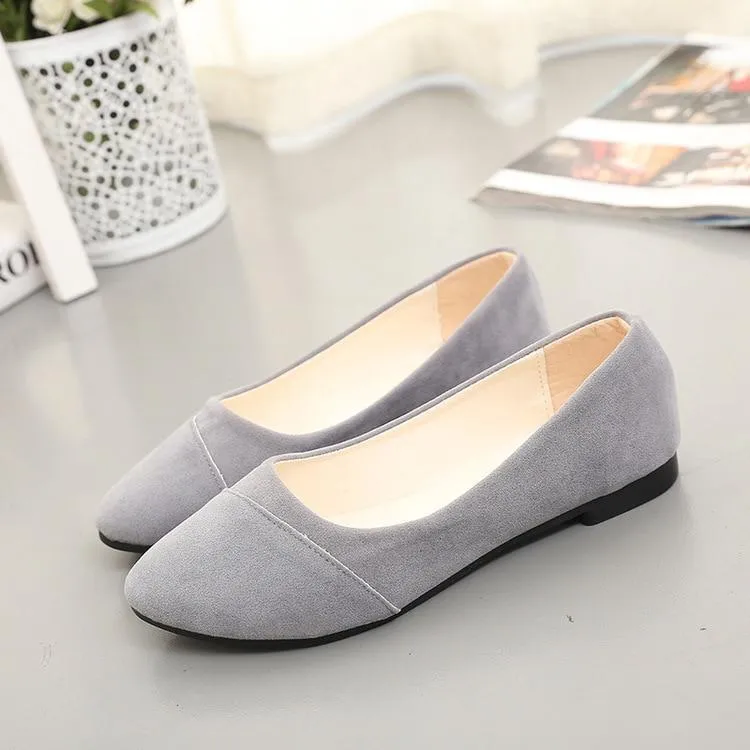 new flat single shoes female  work shoes round head women's shoes
