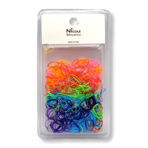 Nicole Assorted Color Elastic Bands (500 ct)