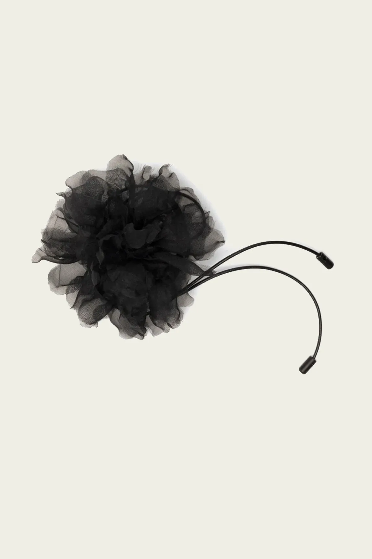 Nyla Flower Choker in Black